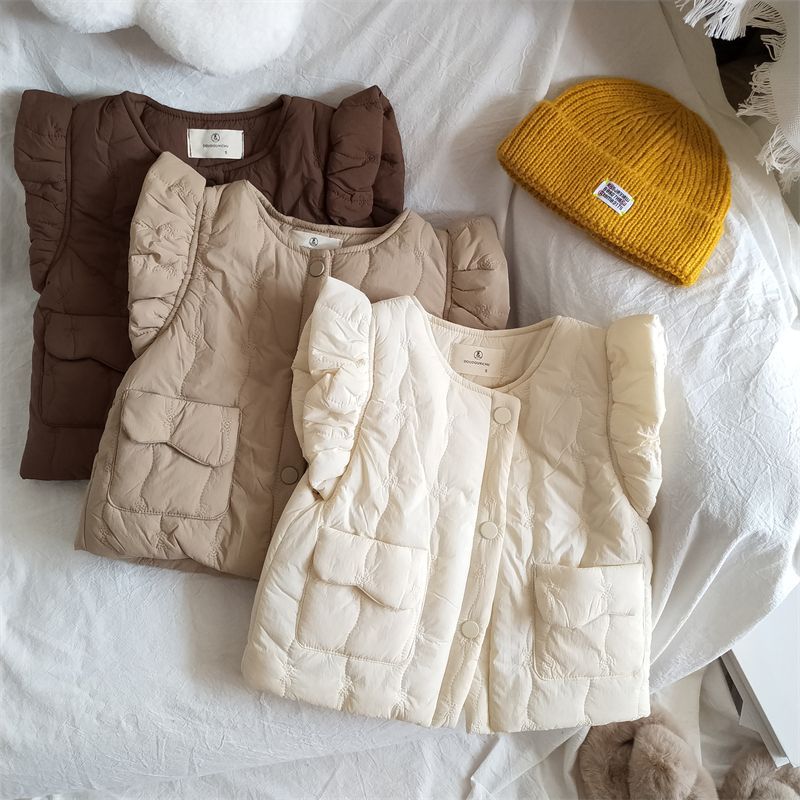 Knit Cardigan Infant - 2025 Winter New Children Sleeveless Warm
