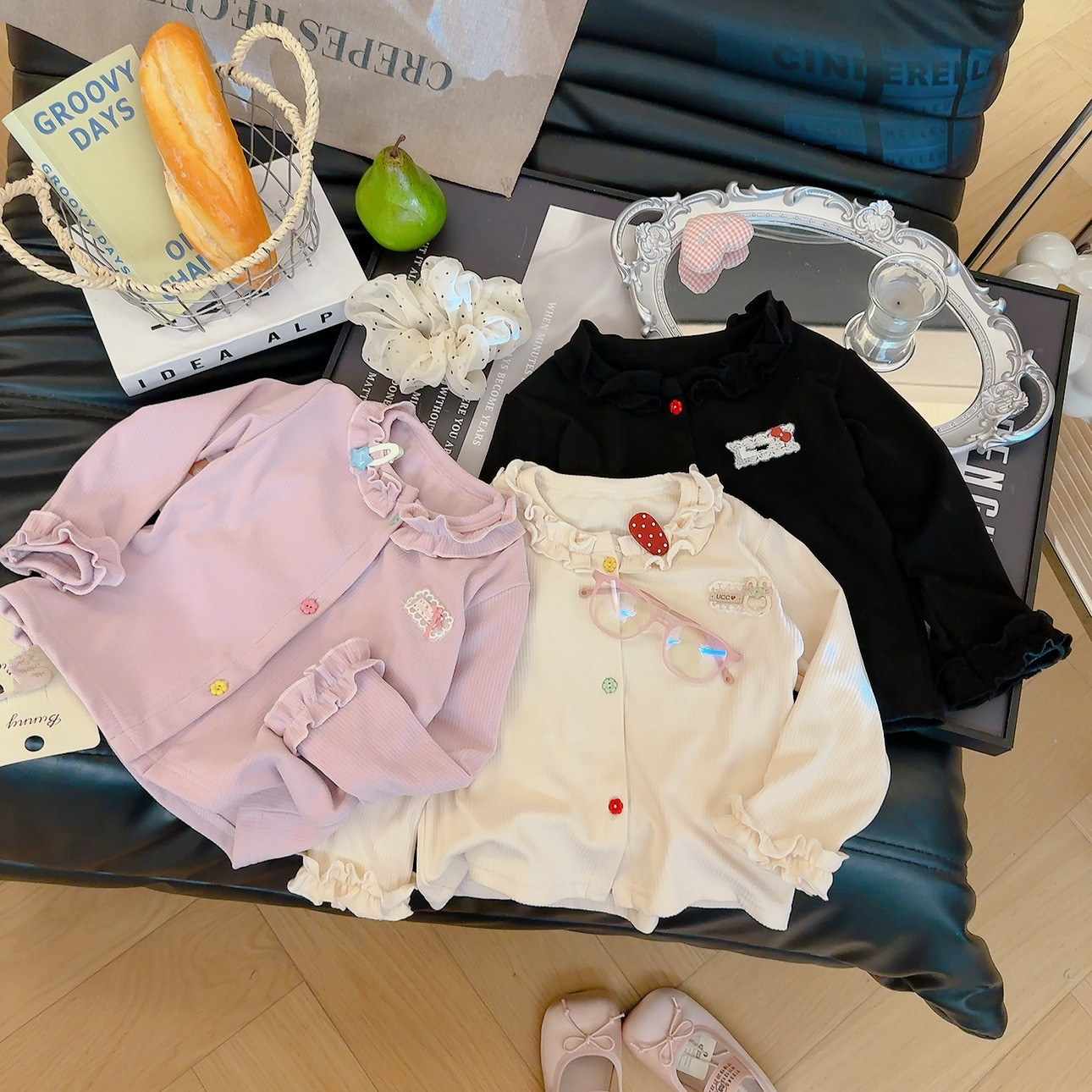 Knit Cardigan Infant - Baby Girls Long Sleeve T-shirt For