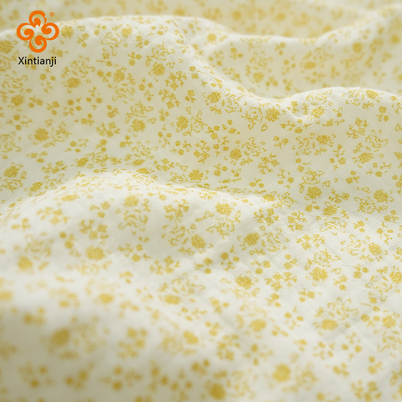 Baby Clothing Yellow - 135x50cm Double Crepe Gauze Fabric 100%