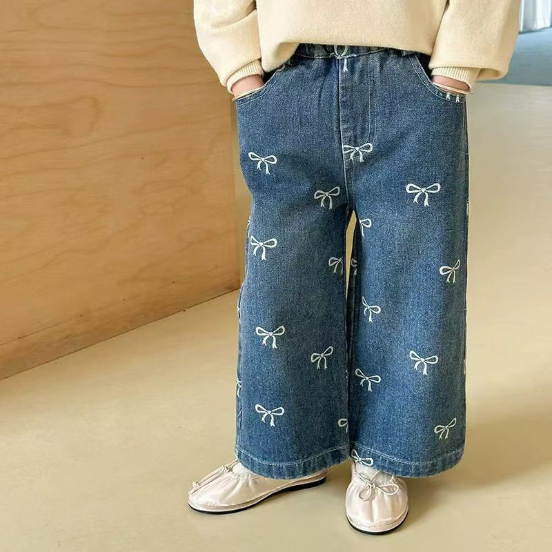Girls Spring Autumn Jeans New  - đánh giá và giá Baby Clothing Drawing