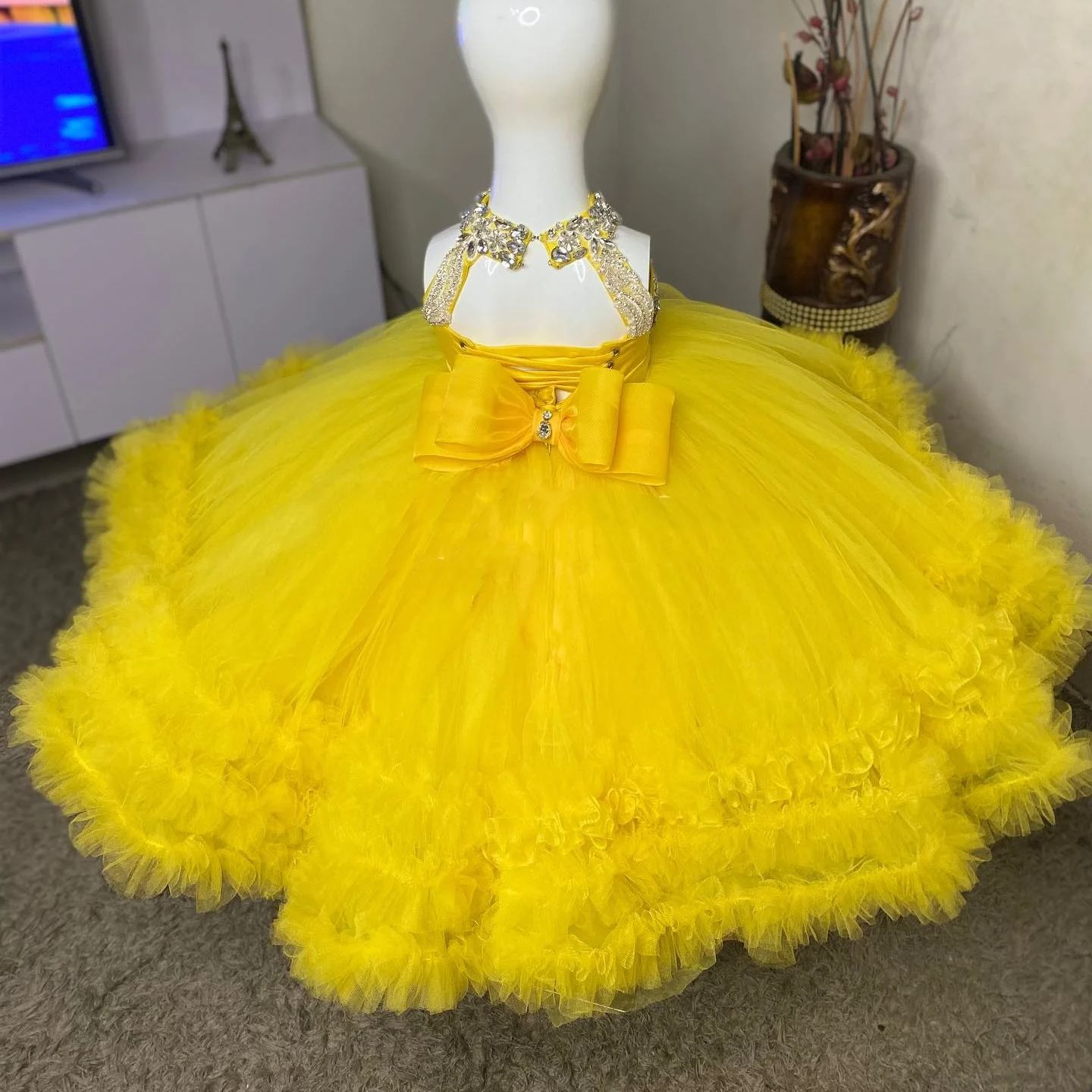 Gorgeous Yellow Flower Girl Dr - đánh giá và giá Baby Clothing Yellow