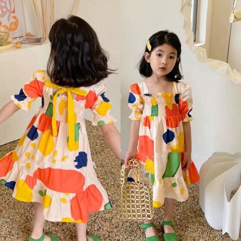 Girl's Dress Crinkle Color Blo - đánh giá và giá Baby Clothing Drawing