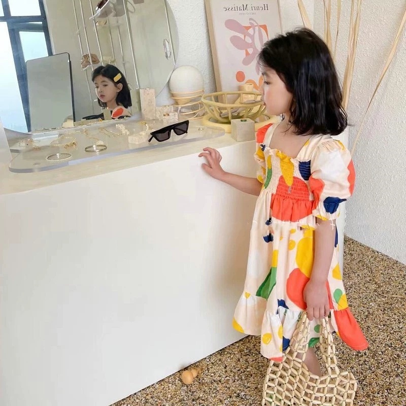 Girl's Dress Crinkle Color Blo - đánh giá và giá Baby Clothing Drawing