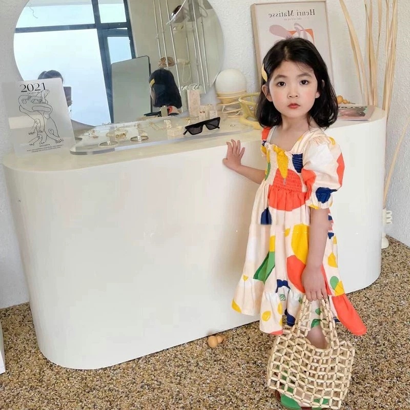 Girl's Dress Crinkle Color Blo - đánh giá và giá Baby Clothing Drawing
