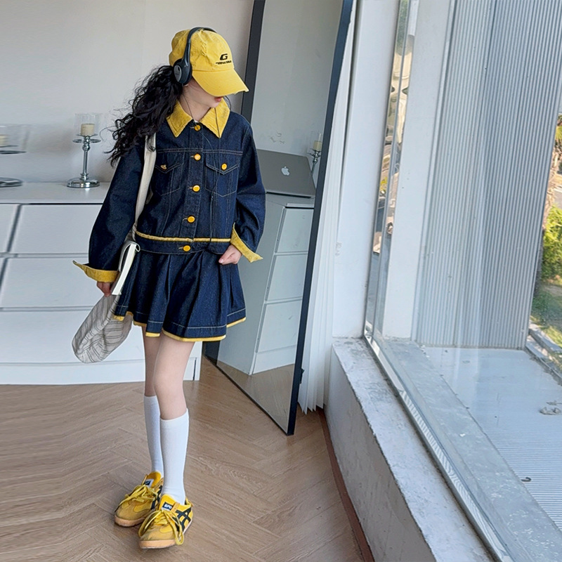 Teen Girls Trendy Yellow Lapel - đánh giá và giá Baby Clothing Yellow