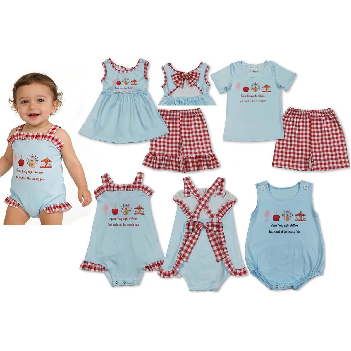 Wholesale Summer Sibling Baby  - đánh giá và giá Baby Clothing Online