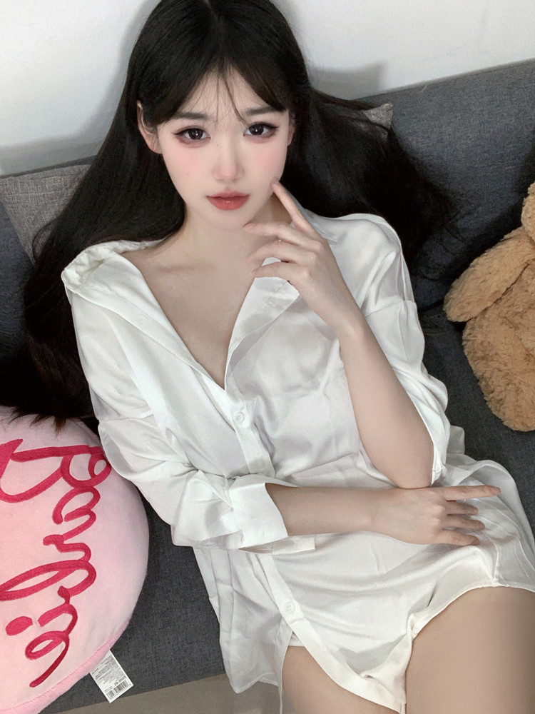 Fashion White Color Shirt Pers - đánh giá và giá Baby Gown Nightwear
