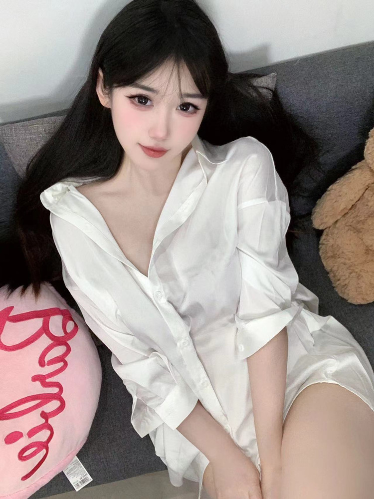 Fashion White Color Shirt Pers - đánh giá và giá Baby Gown Nightwear