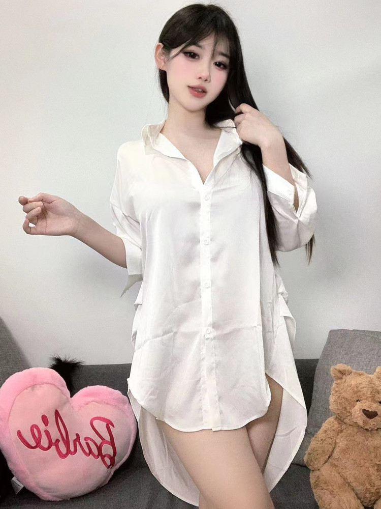 Fashion White Color Shirt Pers - đánh giá và giá Baby Gown Nightwear