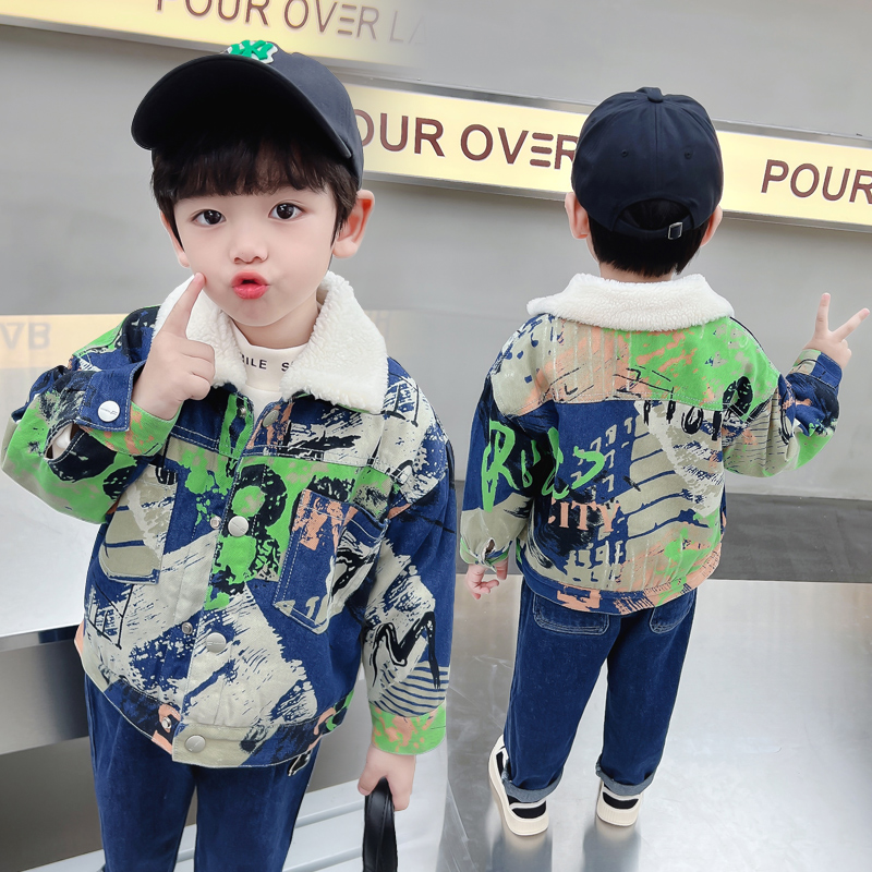 Kids Baby Warm Denim Jacket Pa - đánh giá và giá Baby Clothing Drawing