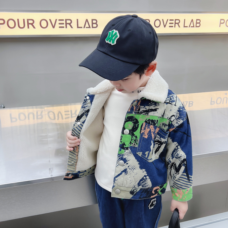Kids Baby Warm Denim Jacket Pa - đánh giá và giá Baby Clothing Drawing