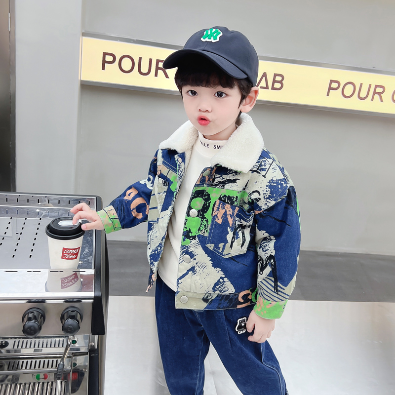 Kids Baby Warm Denim Jacket Pa - đánh giá và giá Baby Clothing Drawing