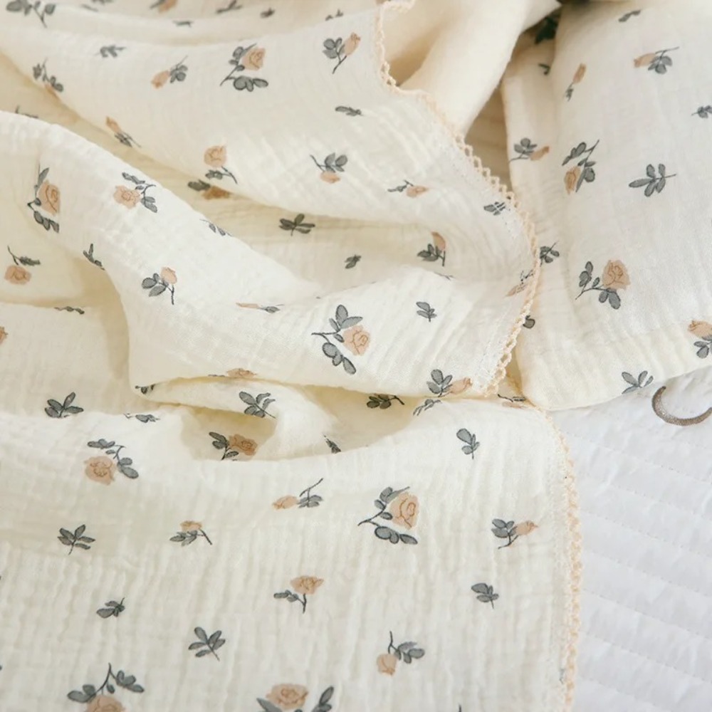 Soft Floral Muslin Baby Blanke - đánh giá và giá Muslin Swaddle Wrap