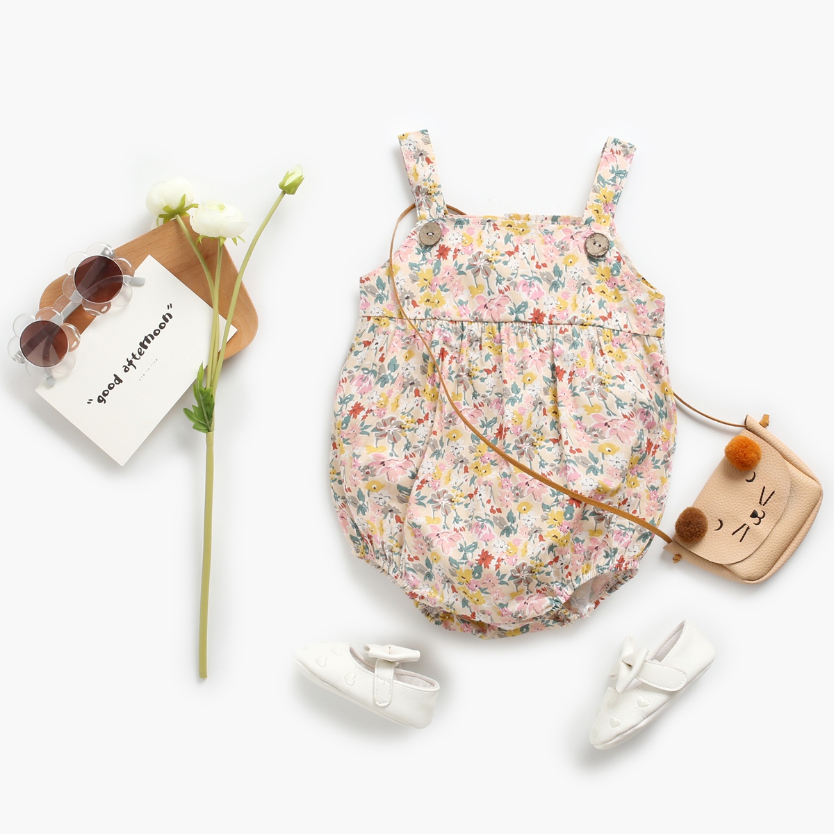 Baby Strap Bodysuits Floral In - đánh giá và giá Baby Clothing Pk
