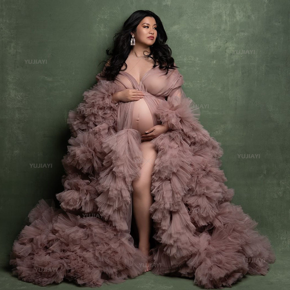Luxury Customized Tulle Pregna - đánh giá và giá Baby Gown Nightwear