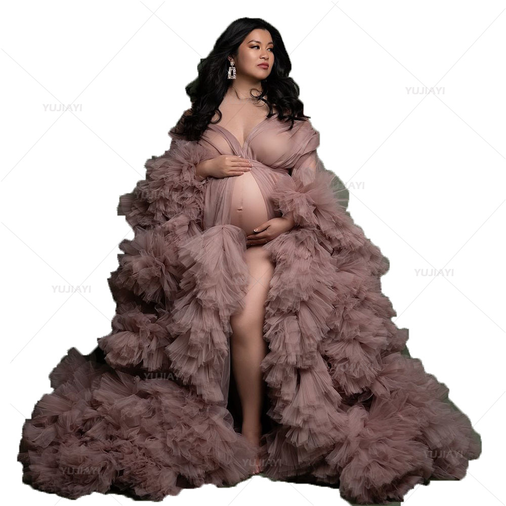Luxury Customized Tulle Pregna - đánh giá và giá Baby Gown Nightwear