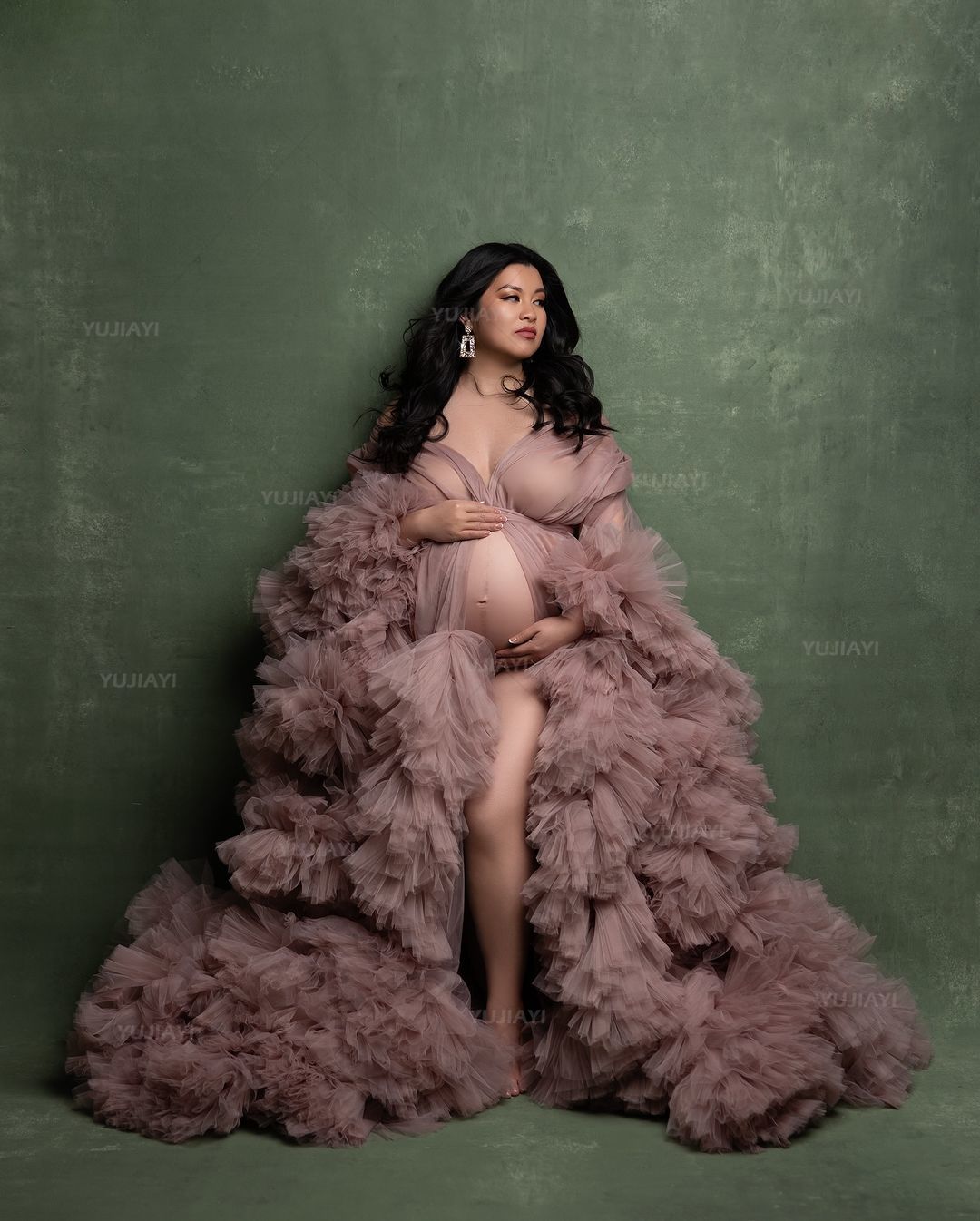 Luxury Customized Tulle Pregna - đánh giá và giá Baby Gown Nightwear