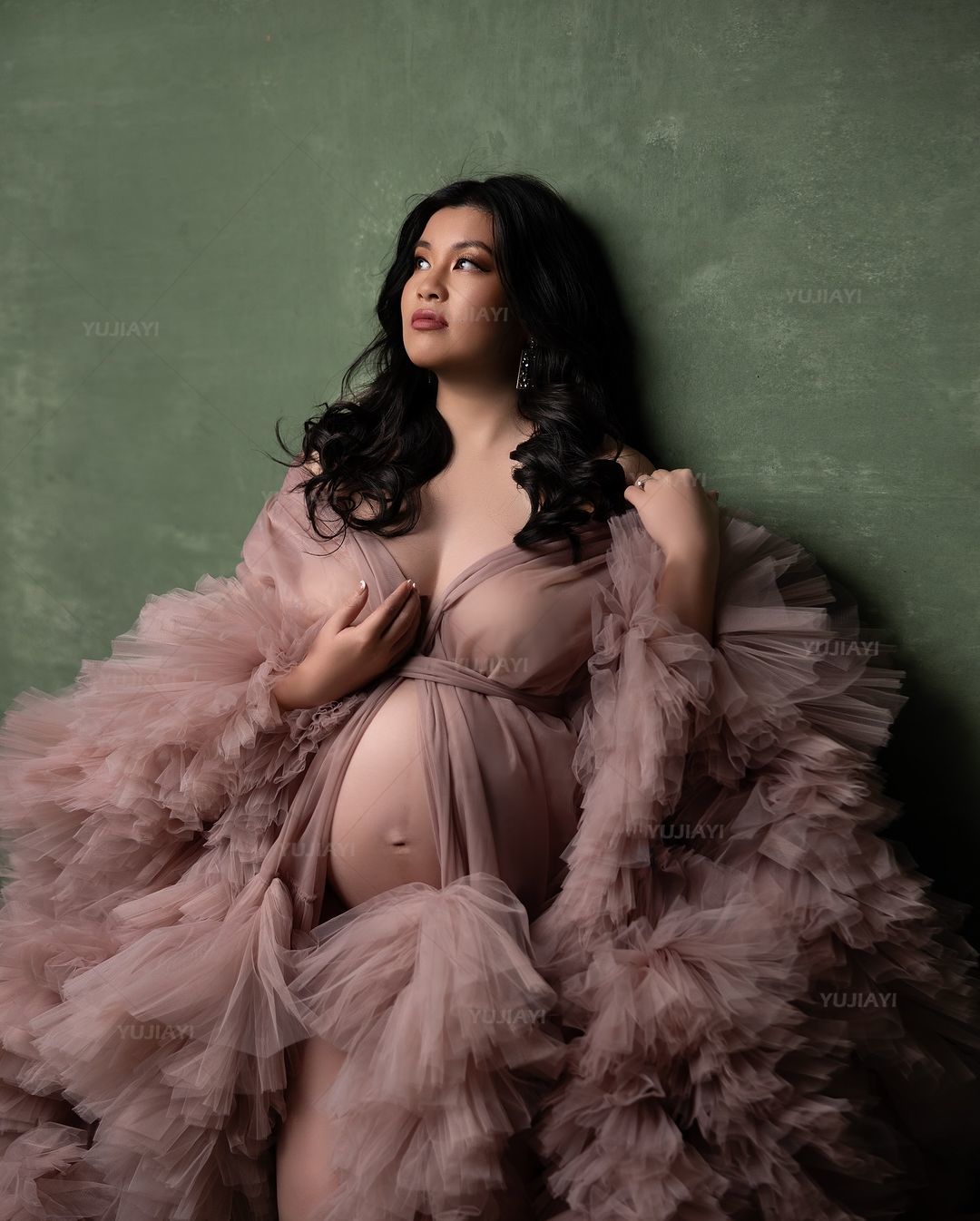 Luxury Customized Tulle Pregna - đánh giá và giá Baby Gown Nightwear