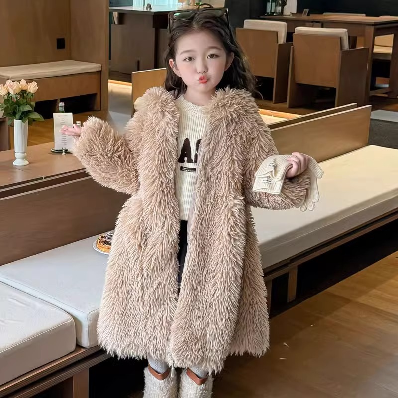 Autumn  winter girls fur coat  - đánh giá và giá Baby X Clothing
