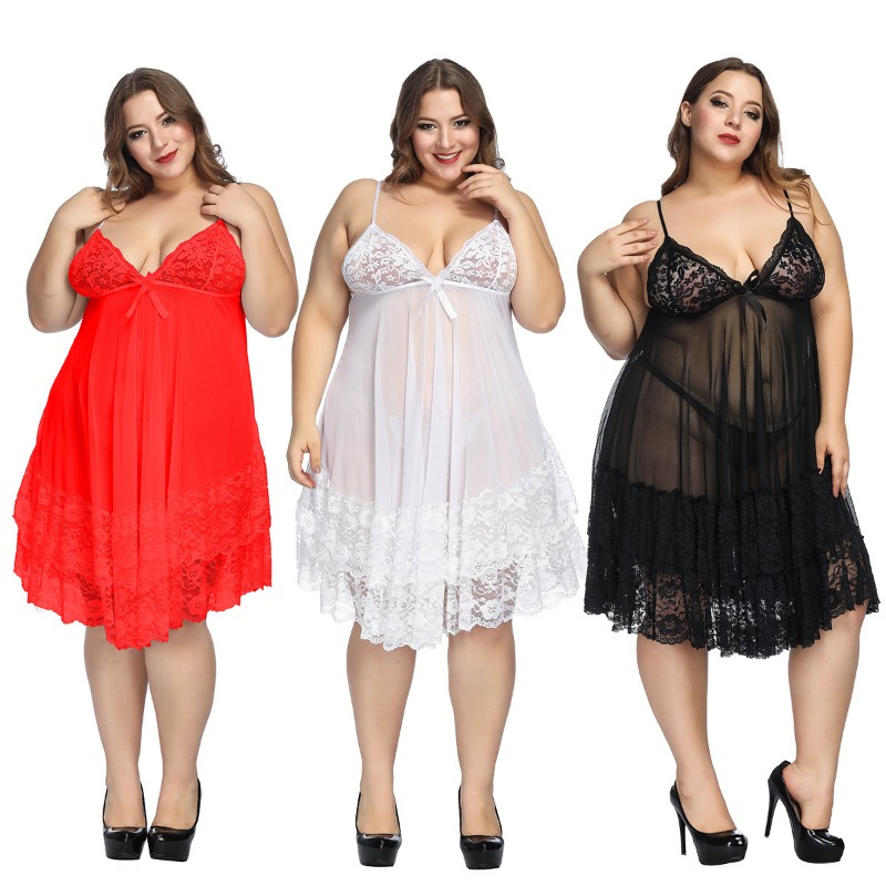 S-7XL Plus Size Sexy Strap Nig - đánh giá và giá Baby Gown Nightwear