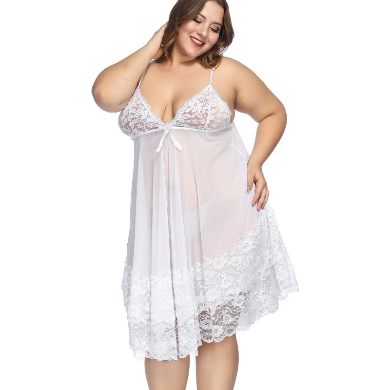 S-7XL Plus Size Sexy Strap Nig - đánh giá và giá Baby Gown Nightwear